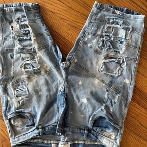 Distressed Blue Jeans for Men